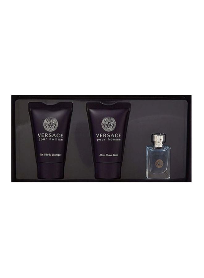 Pour Homme Gift Set Miniature 5, Hair And Body Shampoo 25, 1x After Shave Balm 25ml