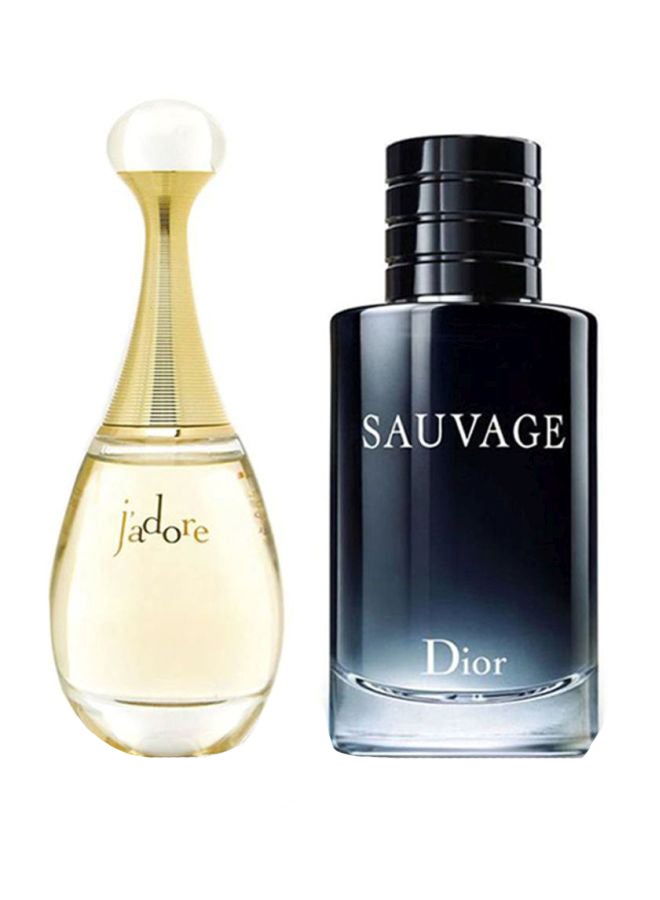 Sauvage & J'Adore EDP Set Sauvage (100), J'Adore (100)ml