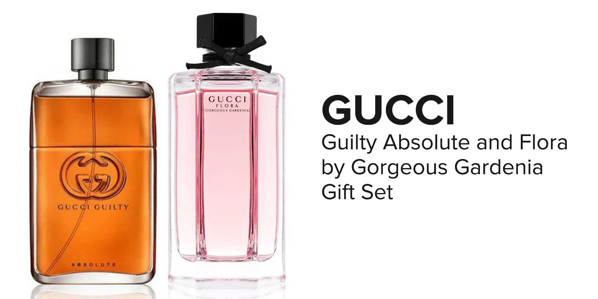 Guilty Absolute And Flora by Gorgeous Gardenia Gift Set Guilty Absolute EDP 90, Gucci Flora 100ml