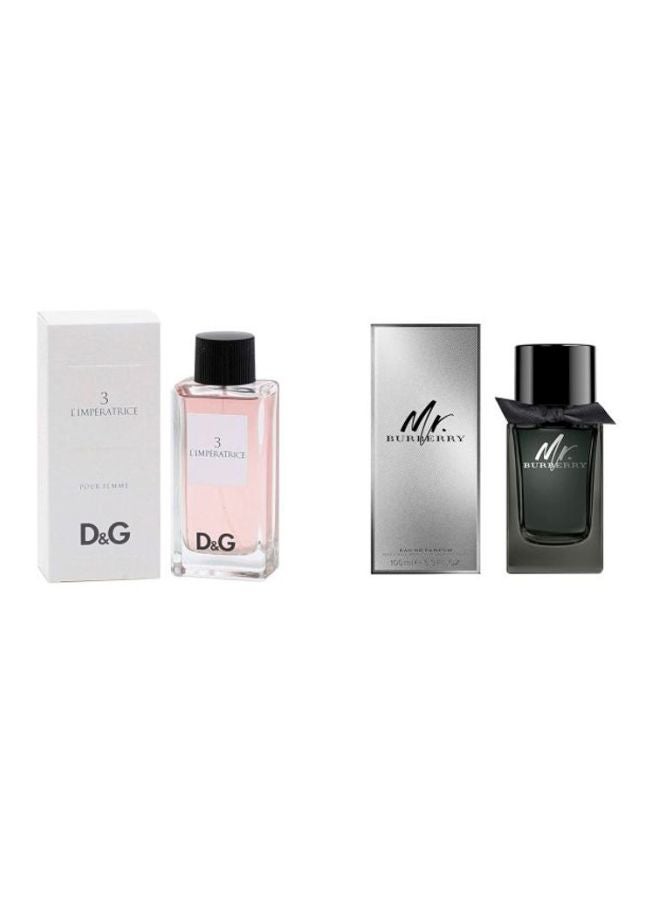 3 L'Imperatrice And Burberry Mr. Burberry Gift Set 3 L'Imperatrice 1x100, Mr. Burberry 1x100ml