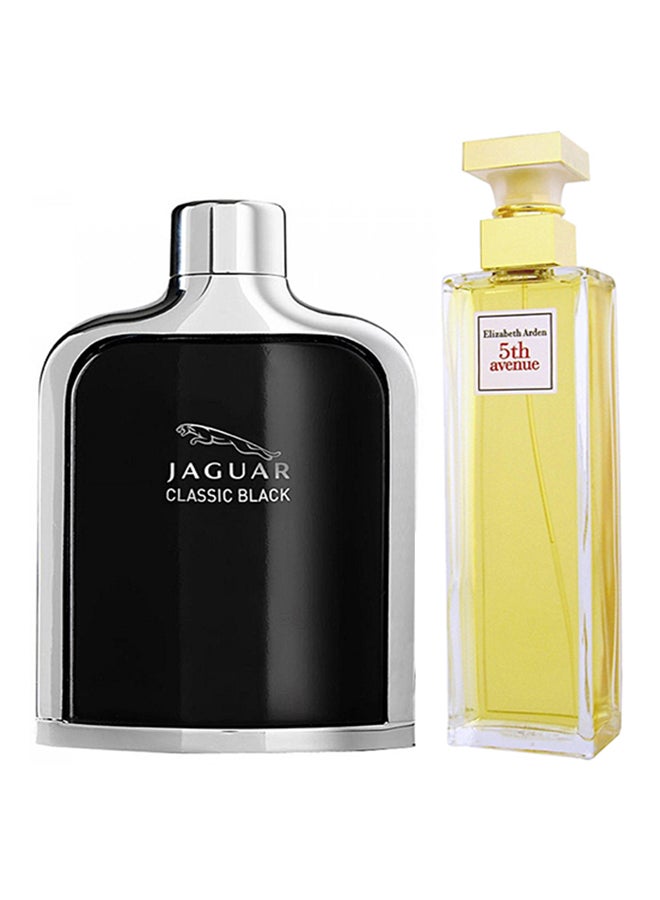 5th Avenue And Jaguar Classic Black Gift Set EDT 100Ml, EDP 125ml