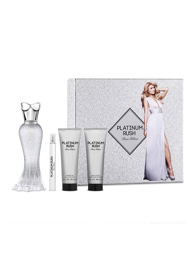 Platinum Rush EDP 100ml + 10ml Mini + 90ml Body Lotion + 90ml Shower Gel Set 290ml