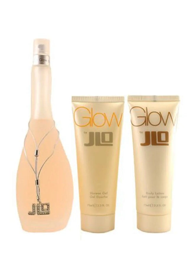Glow 3 Piece Gift Set For Women EDT With Shower Gel And Body Lotion 250ml