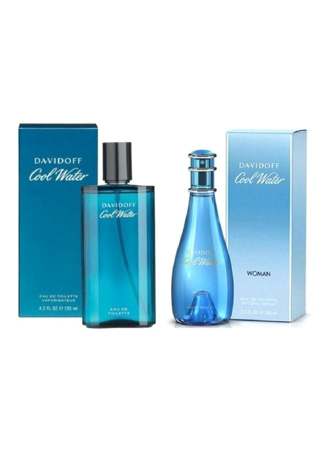 Set of Cool Water EDT Men And Cool Water  EDT Women Cool Water EDT Men 125 Ml, Cool Water EDT Women 100ml