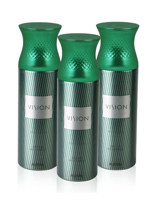 3 In 1 Pack - Vision Deodorant For Men 3 x 200ml