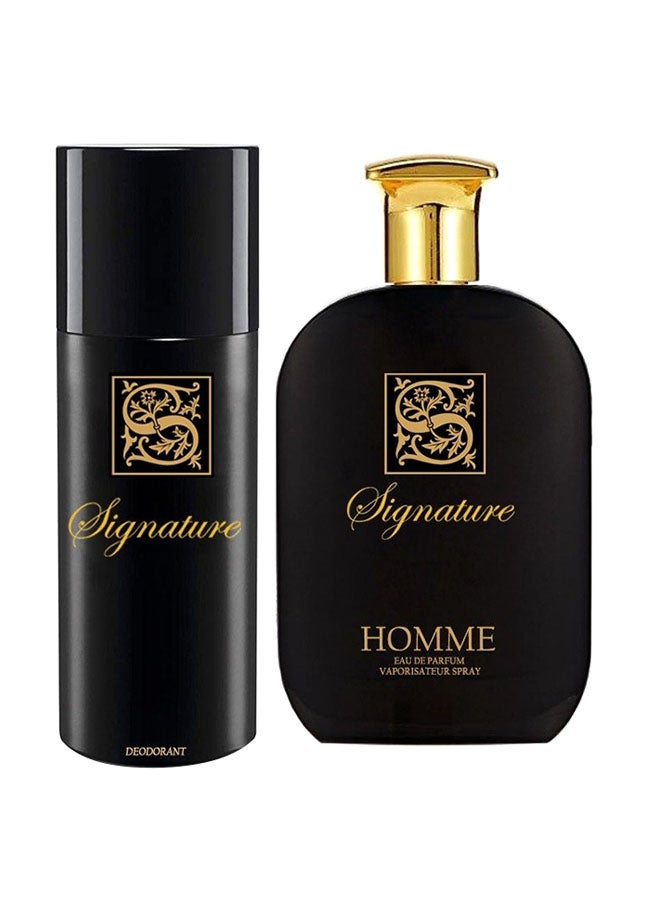 2-Piece Black EDP And Deodrant Set 300ml