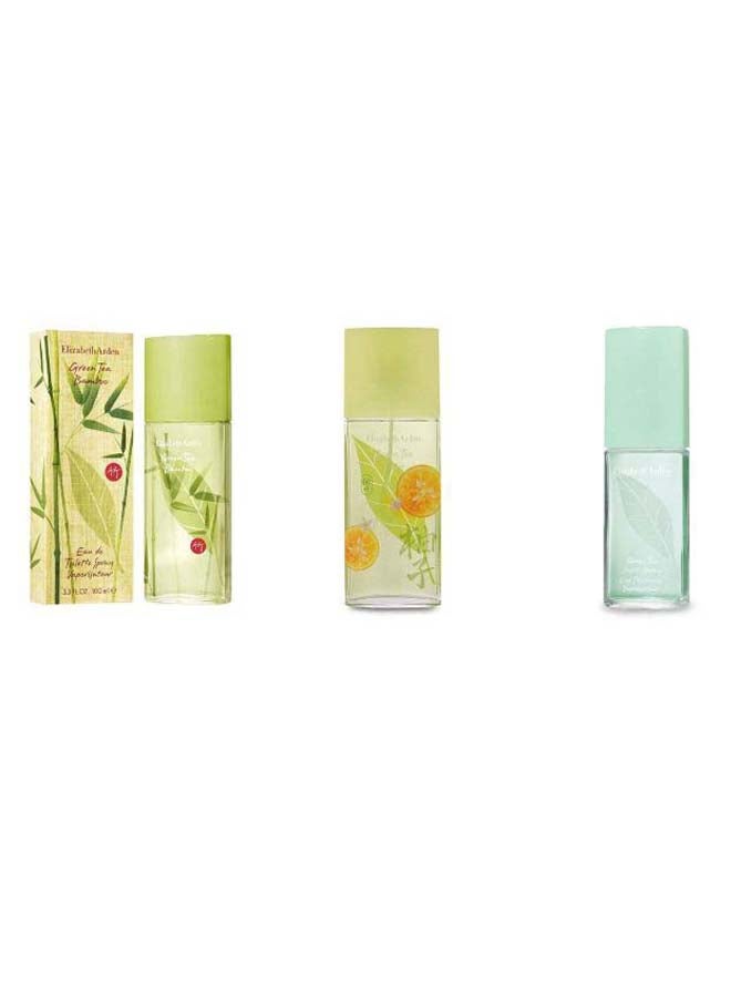 Set of Green Tea  + Bamboo + Yuzu EDT 2x100ml