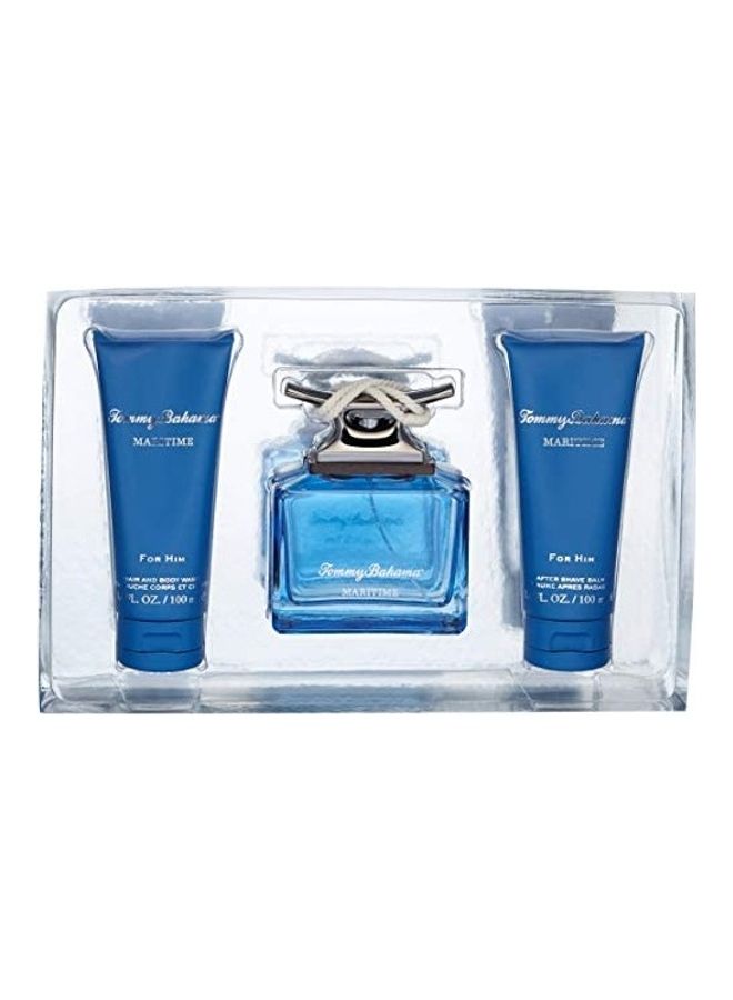 Pack of 3 Maritime Edc+ Hair And Body Wash+ After shower Balm 125*100ml