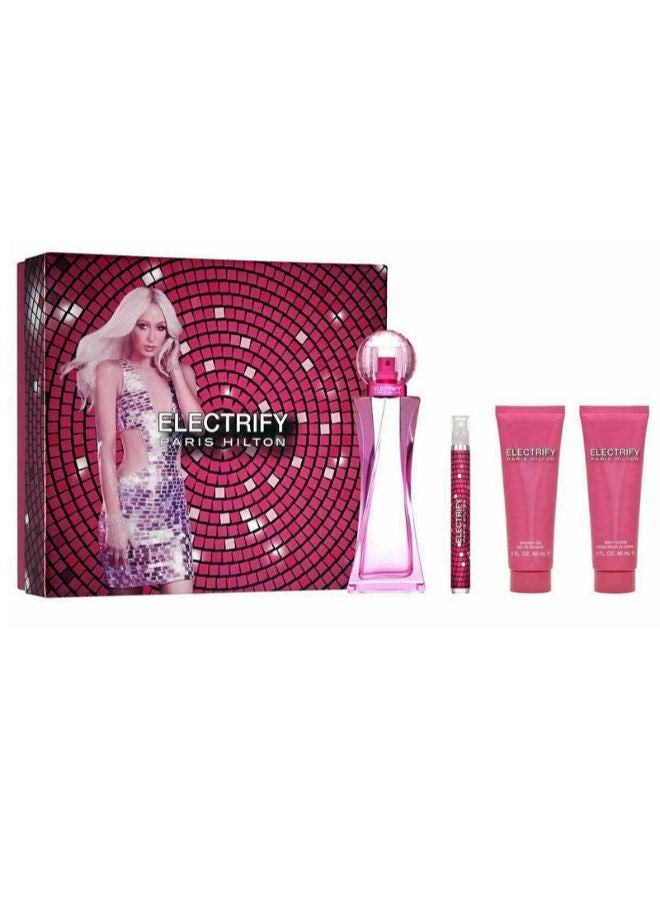 Paris Hilton Electrify - Eau de Parfum, 100 ml + 10 ml + Body lotion 90 ml + Shower gel 90 ml Gift Set
