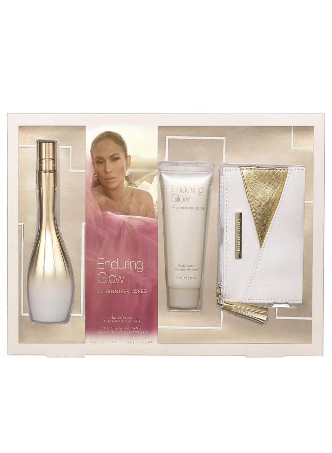 Enduring Glow - Eau de Parfum 100 ml + Body Lotion 75 ml + Pouch Gift Set