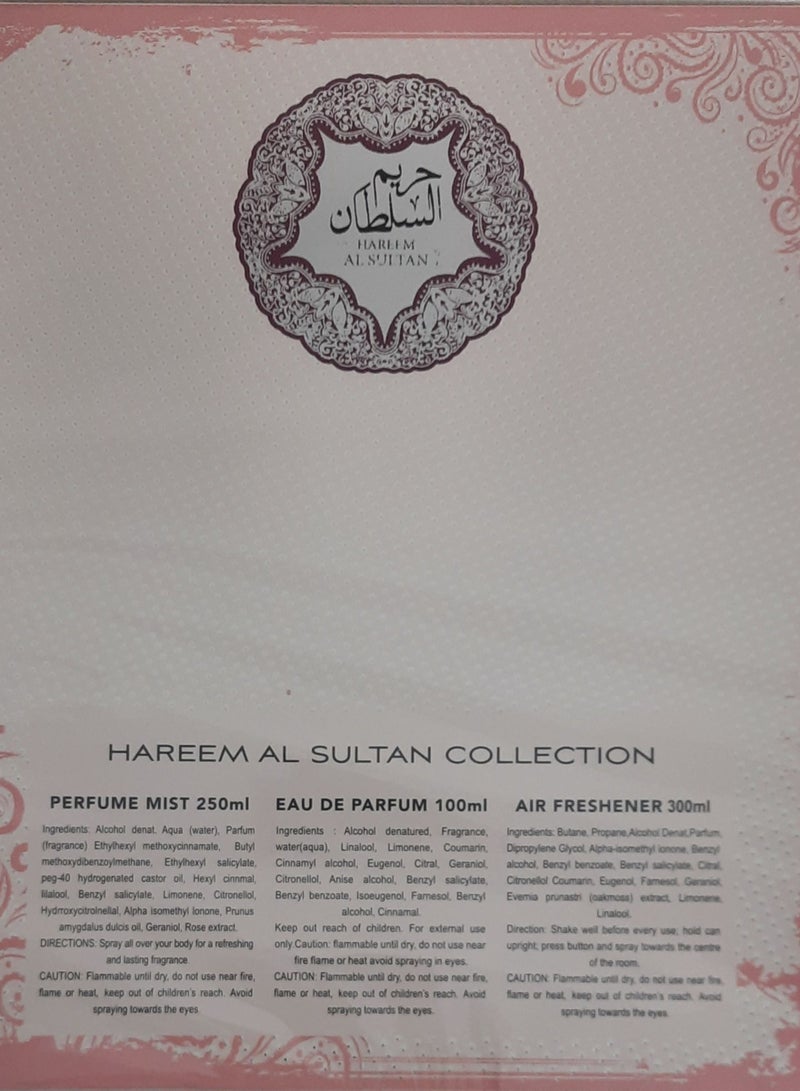 HAREEM AL SULTAN(GIFT SET) EDP 100ML+250ML BODY MIST+300ML AIR FRESHNER