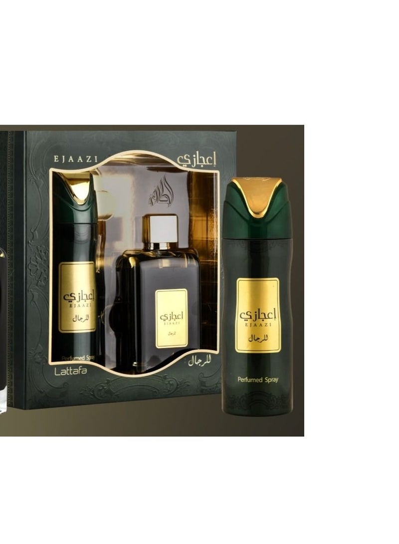 LATTAFA EJAAZI GIFT SET EDP 100ML +  200ML DEODORANT