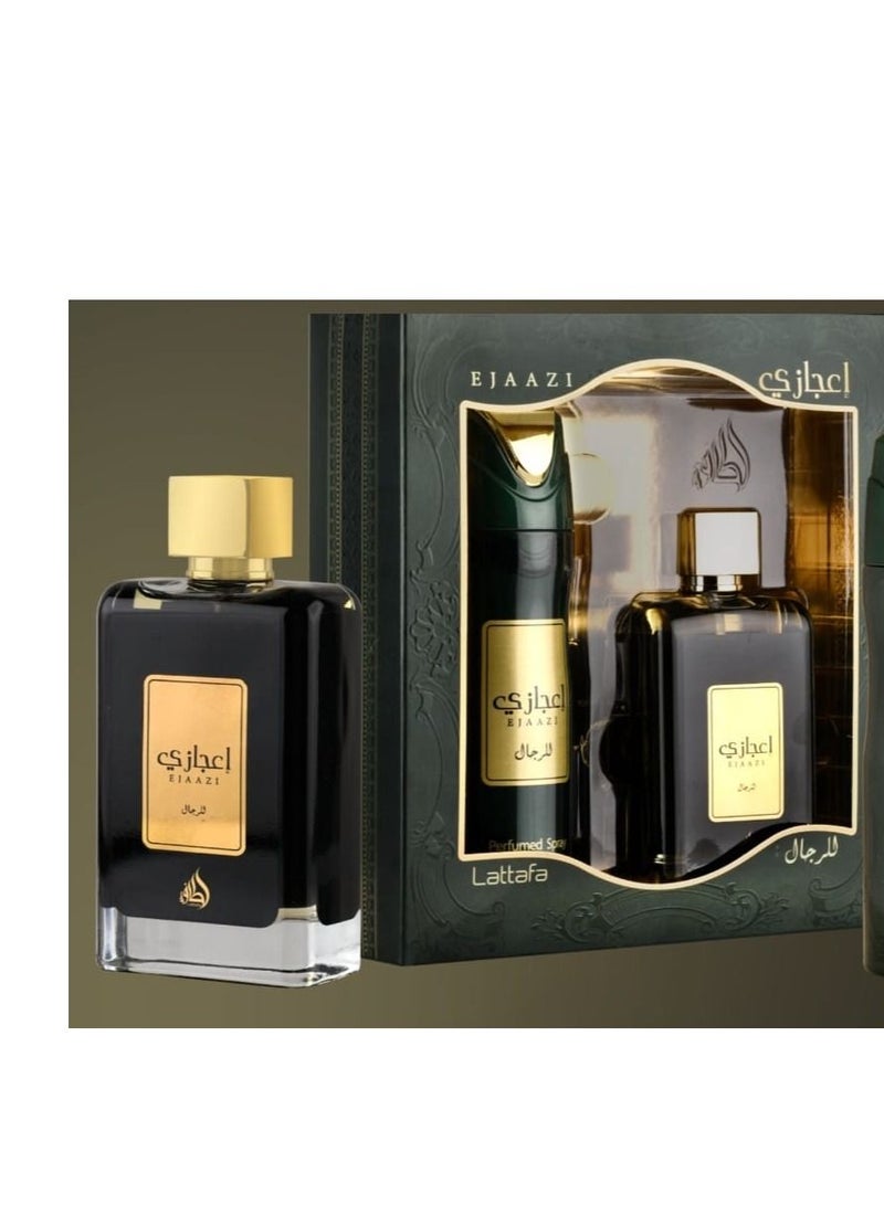 LATTAFA EJAAZI GIFT SET EDP 100ML +  200ML DEODORANT