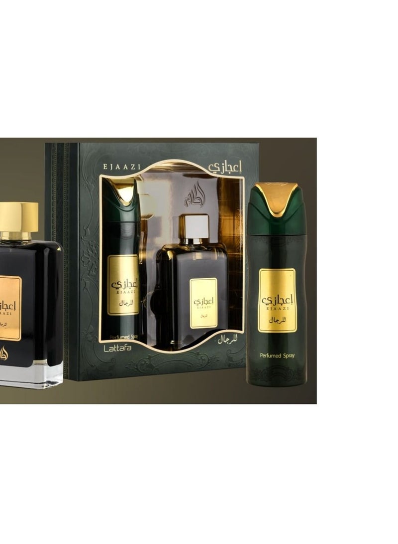 LATTAFA EJAAZI GIFT SET EDP 100ML +  200ML DEODORANT