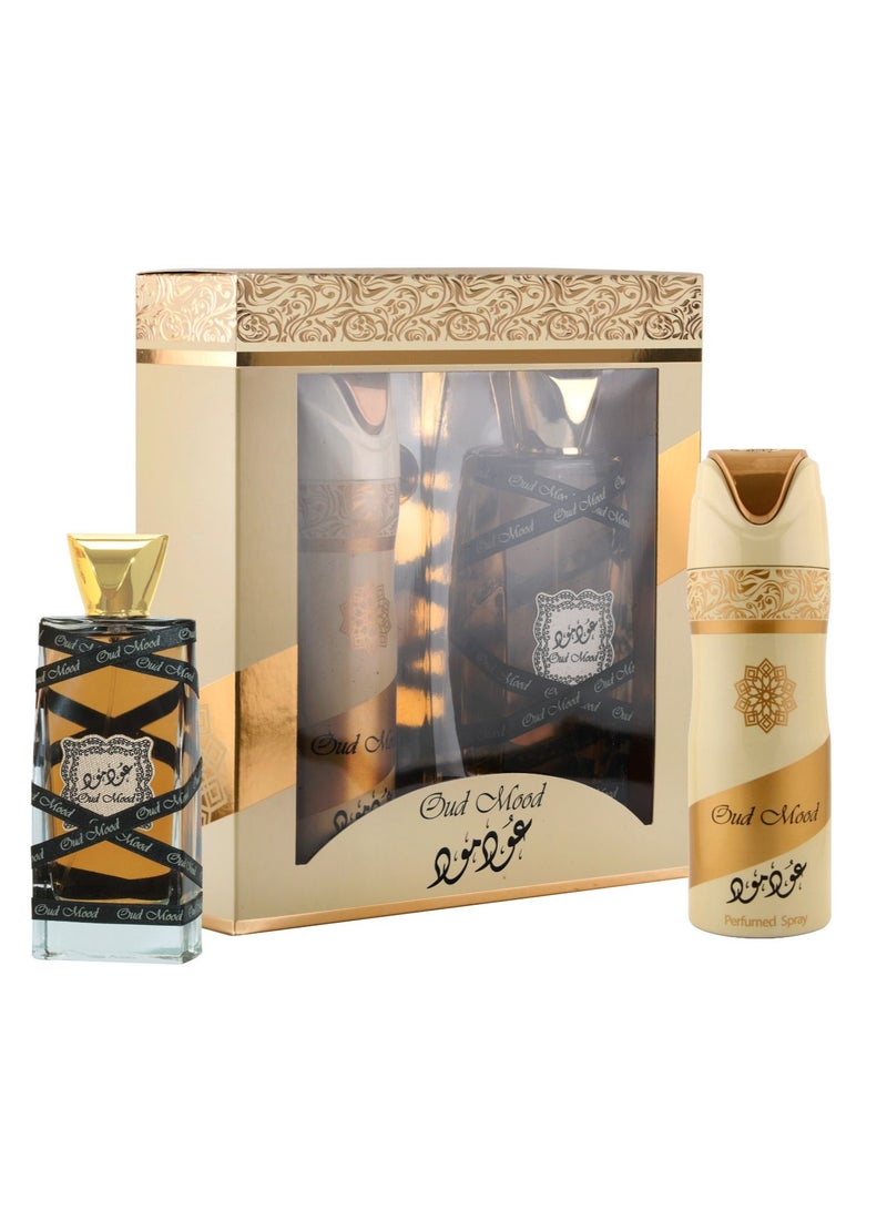 OUD MOOD GIFT SET EDP 100ml and PERFUMED SPRAY200ml