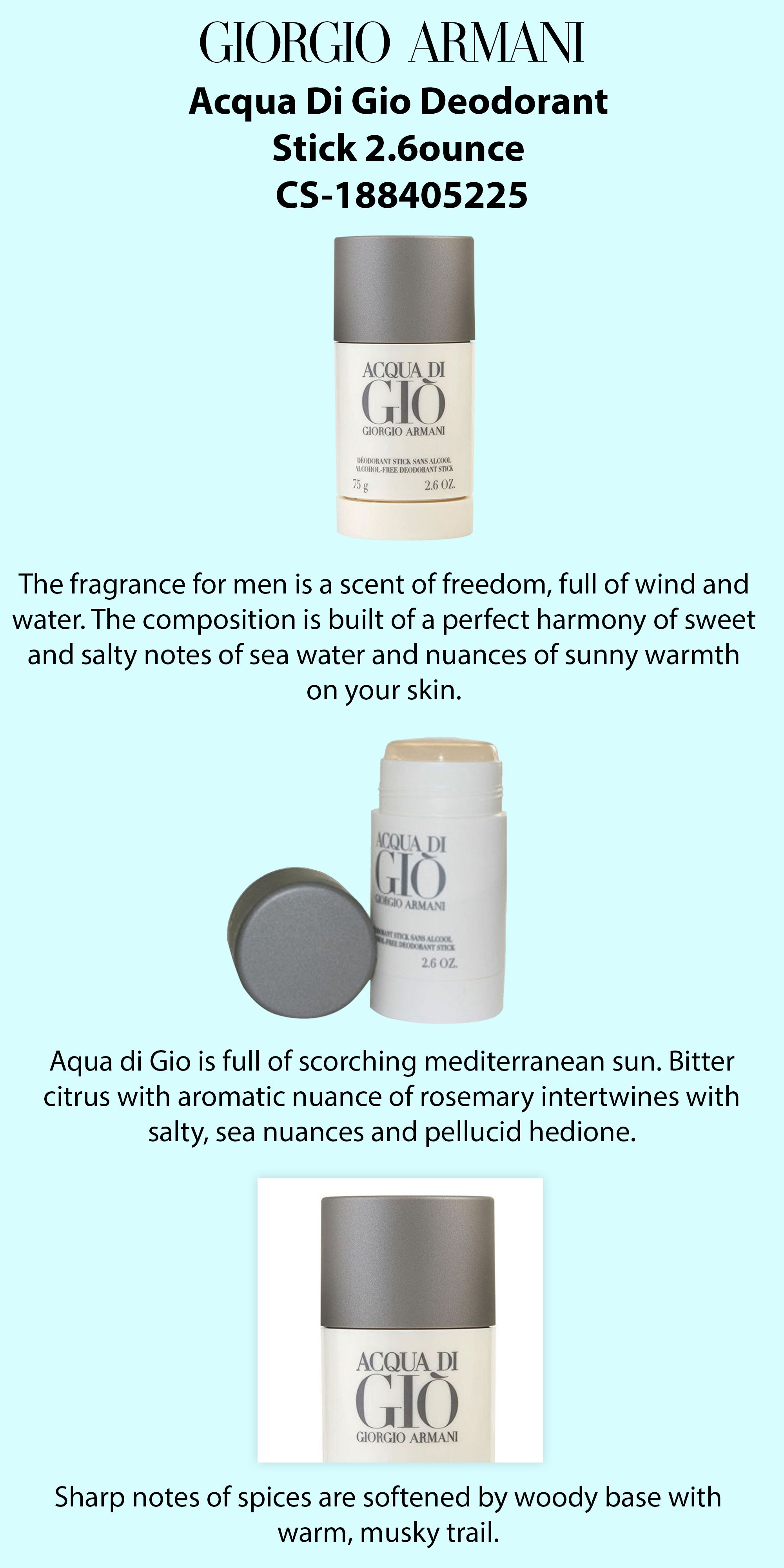 Acqua Di Gio Deodorant Stick