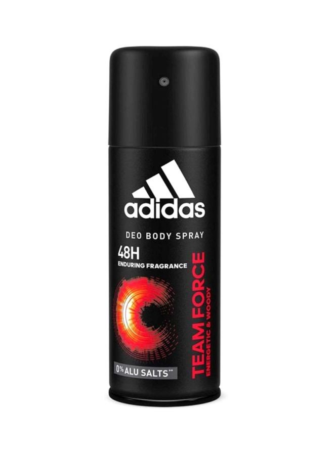 Pack Of 5 Deodorant 48h Fresh Power Men Body Spray Black/Red/Blue 5x150ml