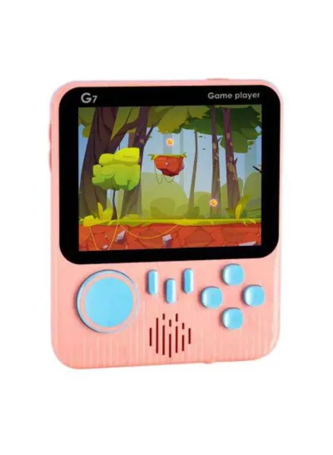 666 Games G7 3.5 Inch Screen Video Game Box Classic Games Handheld Gaming Players Portable Mini Pocket TV Retro Game Console Pink