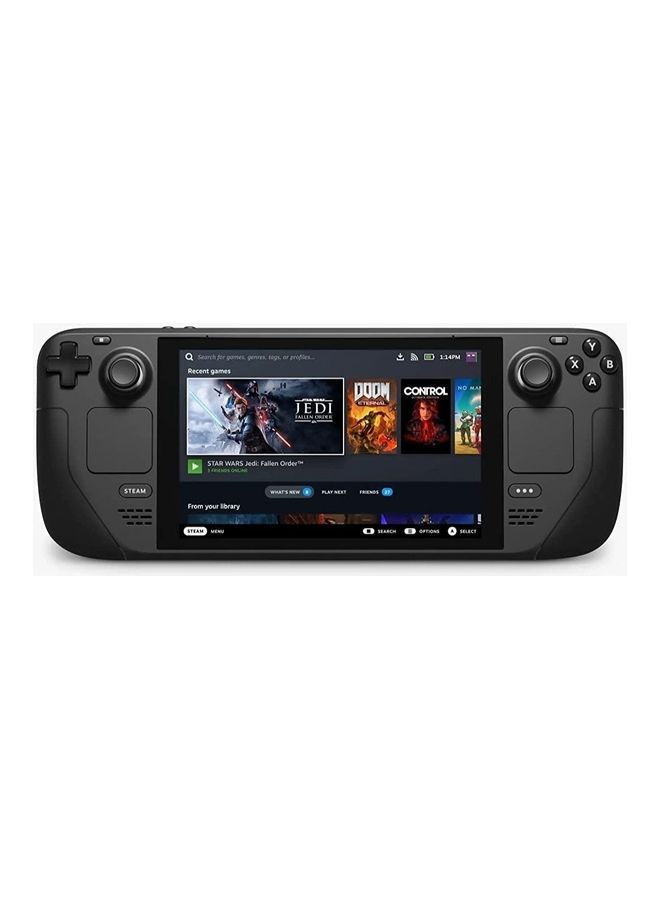 Steam Deck 512GB Handheld Console 7 Inch 60Hz Touch Display 16GB LPDDR5 RAM BT 5.0 HD Haptics 6 Axis IMU SteamOS 3.0 2 Band WiFi 40Whr Battery 2 8H Game Play USB-C