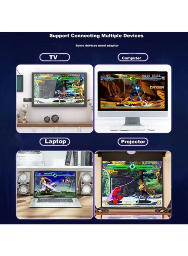 Wireless Retro Game Console, Plug and Play Video Game Stick Built in 10000+ Games,9 Classic Emulators, 4K High Definition HDMI Output for TV with Dual 2.4G Wireless Controllers(64G)