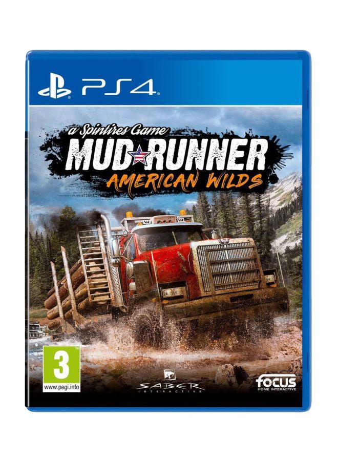 A Spintires Mud Runner American Wilds(Intl Version) - Adventure - PlayStation 4 (PS4)