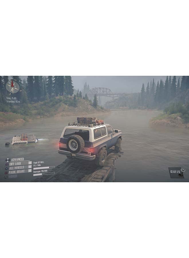 A Spintires Mud Runner American Wilds(Intl Version) - Adventure - PlayStation 4 (PS4)