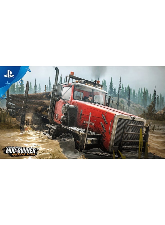 A Spintires Mud Runner American Wilds(Intl Version) - Adventure - PlayStation 4 (PS4)