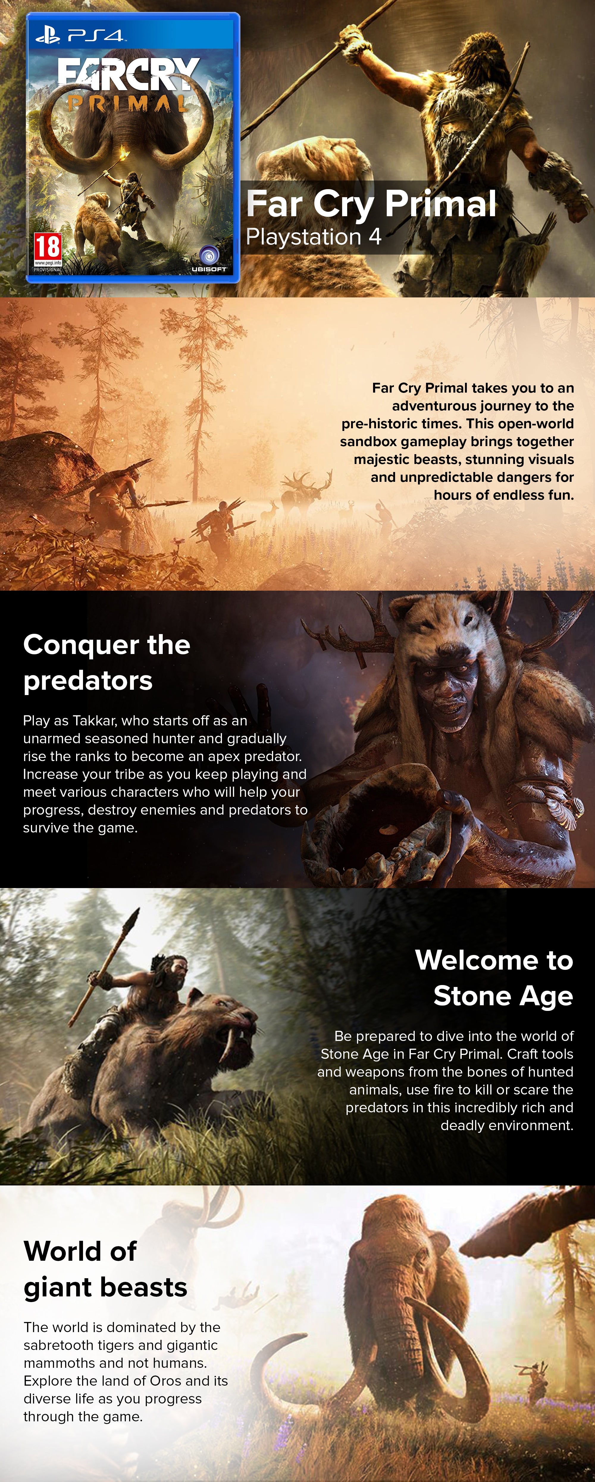 Far Cry Primal (Intl Version) - Action & Shooter - PlayStation 4 (PS4)