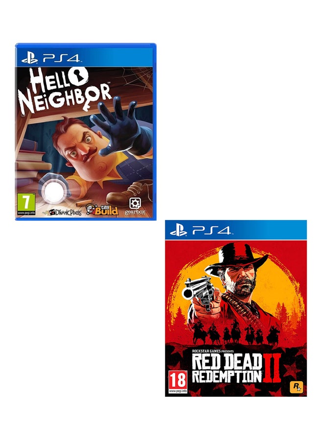 Hello Neighbour + Red Dead Redemption 2 - (Intl Version) - PlayStation 4 (PS4)