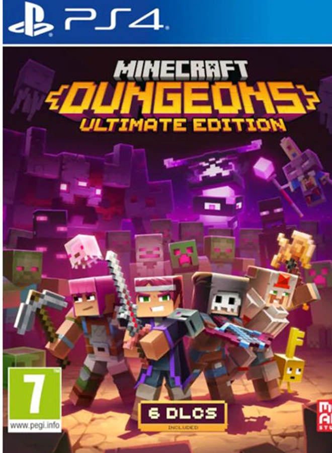 Minecraft Dungeons Ultimate Edition  - (Intl Version) - Adventure - PlayStation 4 (PS4)