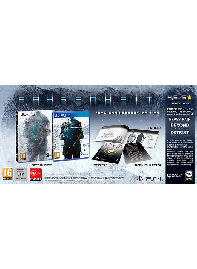 Farenheit - 15th Anniversary Edition /PS4 - adventure - playstation_4_ps4