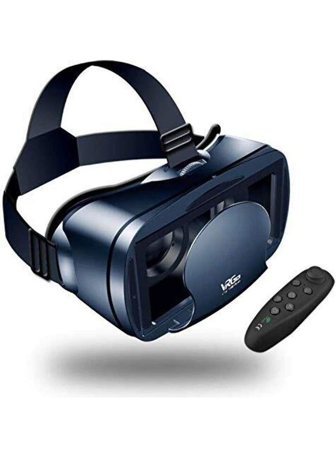 3D VR Headset With Controller VR7003 Blue