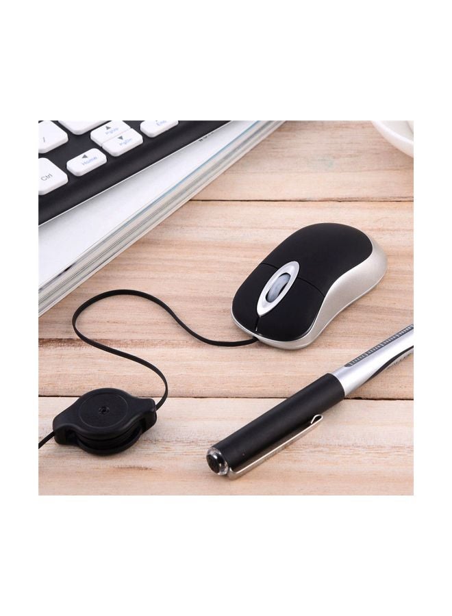 Retractable USB Cable Gaming Mouse