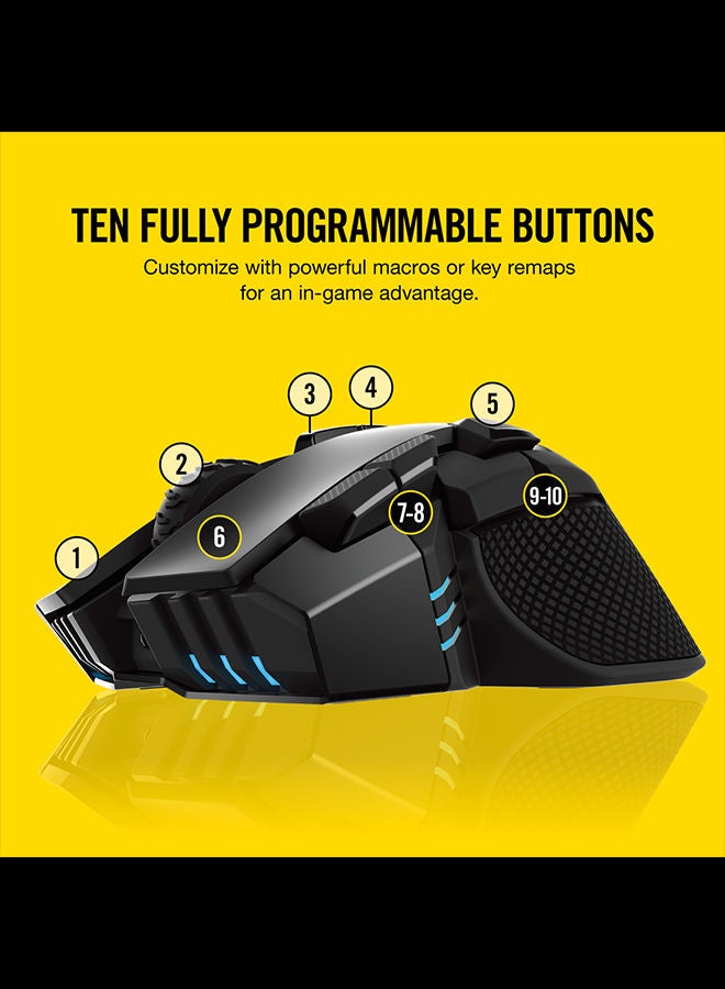 Ironclaw Rgb Wireless Rechargeable Gaming Mouse Black