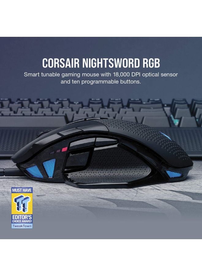 Nightsword RGB Tunable FPS/MOBA Wired Gaming Mouse