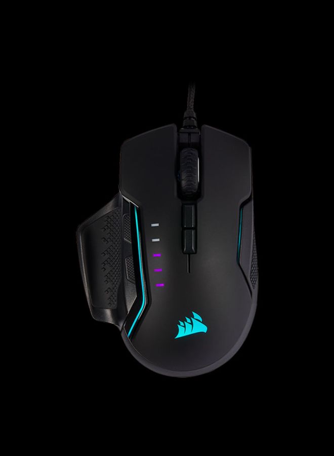 Gaming Mouse With Interchangeable Handles Black/Blue