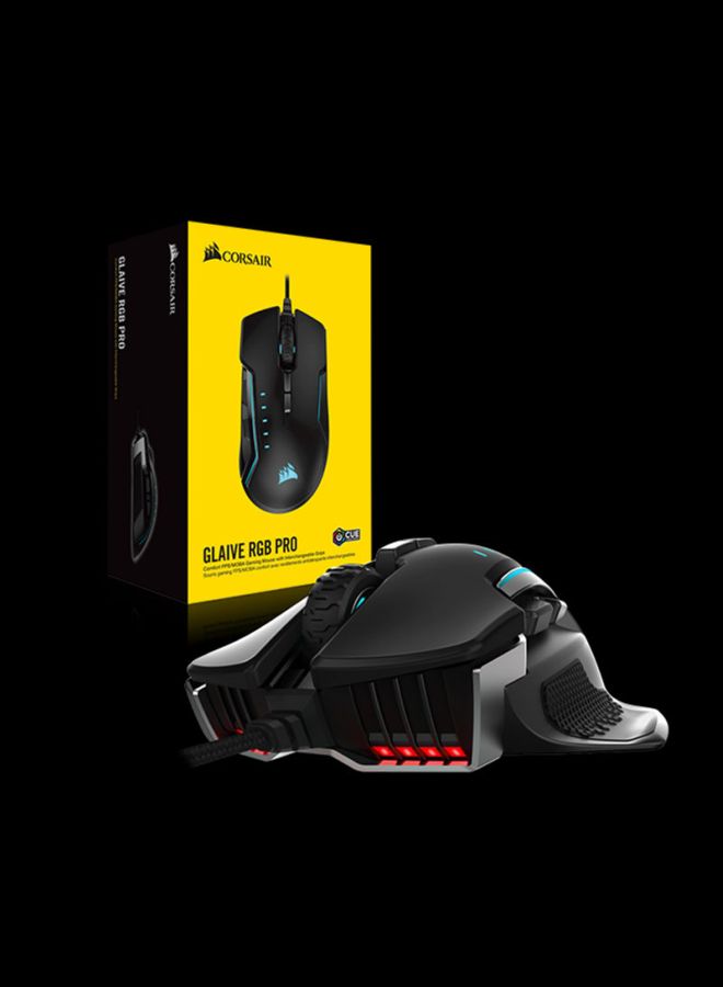 Gaming Mouse With Interchangeable Handles Black/Blue