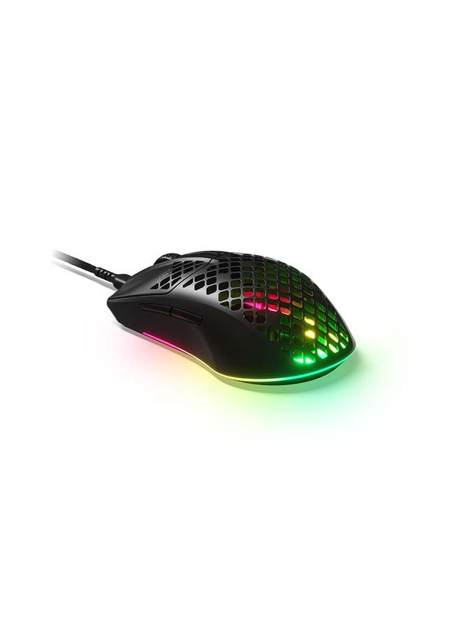 Aerox 3 Onyxsouiris Gaming Ultra Lightweight Wired Mouse with USB C Detachable Cable for Less Drag