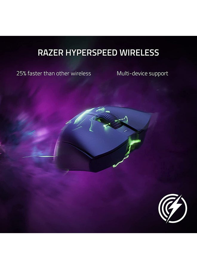 Razer DeathAdder V3 Pro Wireless Gaming Mouse, 64g Ultra Lightweight, Focus Pro 30K Optical Sensor, Fast Optical Switches Gen-3, HyperSpeed Wireless, 5 Programmable Buttons, 90 Hr Battery - White