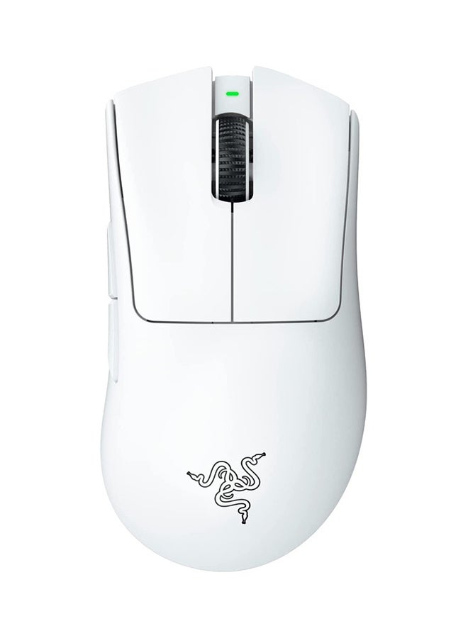 Razer DeathAdder V3 Pro Wireless Gaming Mouse, 64g Ultra Lightweight, Focus Pro 30K Optical Sensor, Fast Optical Switches Gen-3, HyperSpeed Wireless, 5 Programmable Buttons, 90 Hr Battery - White