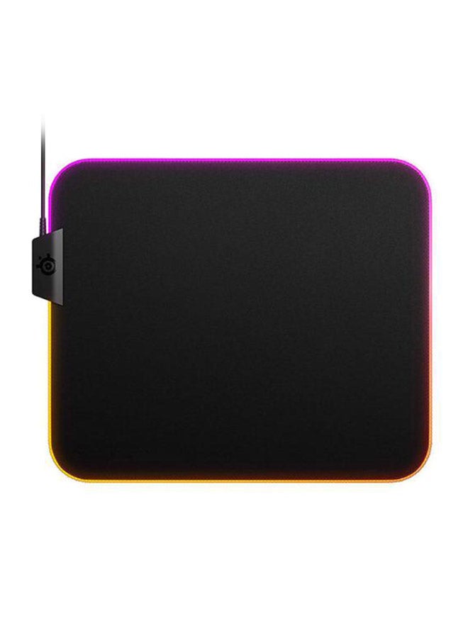 SteelSeries QcK Prism Cloth Gaming Mouse Pad - 2-zone RGB Illumination - Real-time Event Lighting - Optimized For Gaming Sensors - Size M (320 x 270 x 2mm) - Black + RGB