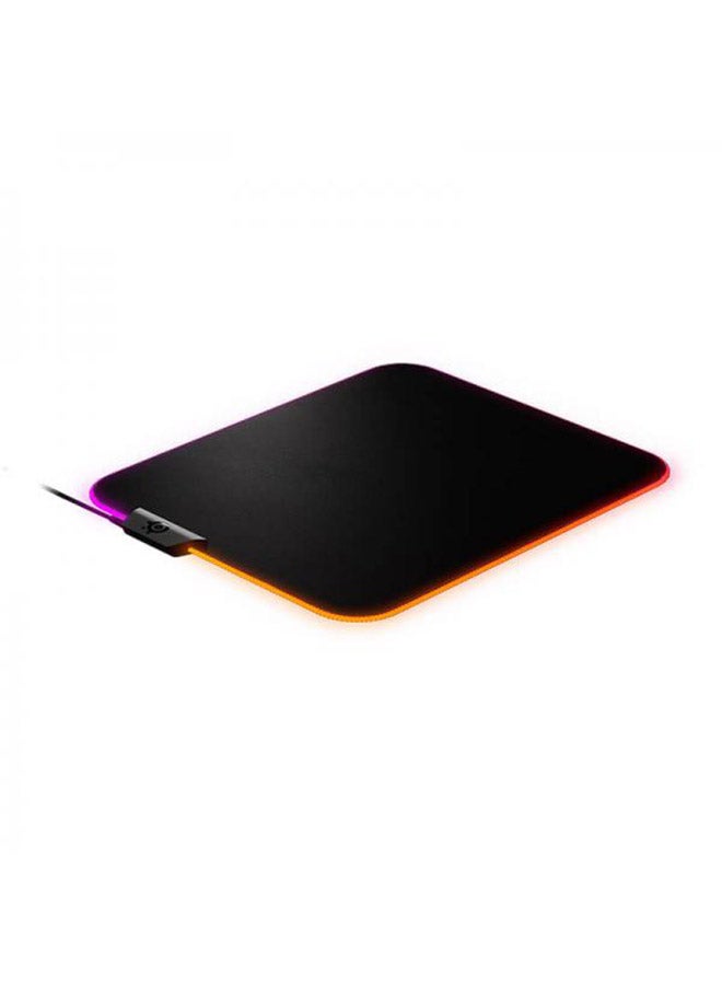 SteelSeries QcK Prism Cloth Gaming Mouse Pad - 2-zone RGB Illumination - Real-time Event Lighting - Optimized For Gaming Sensors - Size M (320 x 270 x 2mm) - Black + RGB