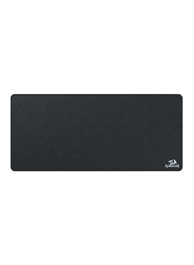 P032 Flick XL Gaming Mousepad, Dimension 400x900x4mm, Waterproof, Anti Slippery, Cloth and Rubber, Black