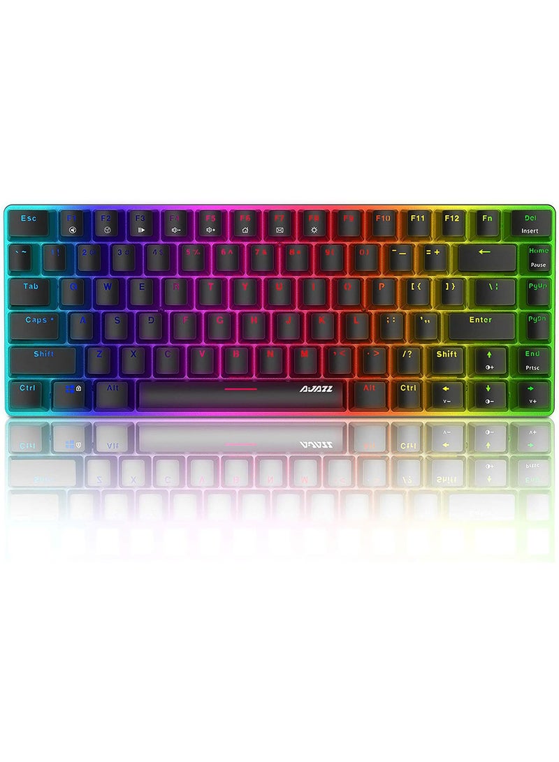 AK33 Gaming 82 keys Mechanical keyboard, RGB backlit Wired keys Computer keyboard for PC Laptop gaming(Blue Switch)