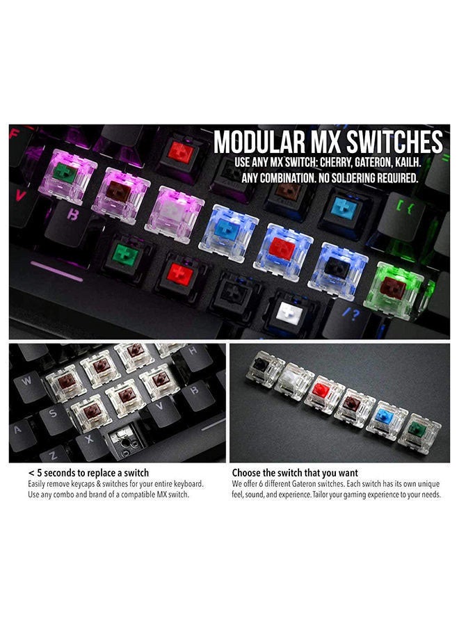 Modular Mechanical Gaming Keyboard - Tkl (Pre-Built) - Brown
