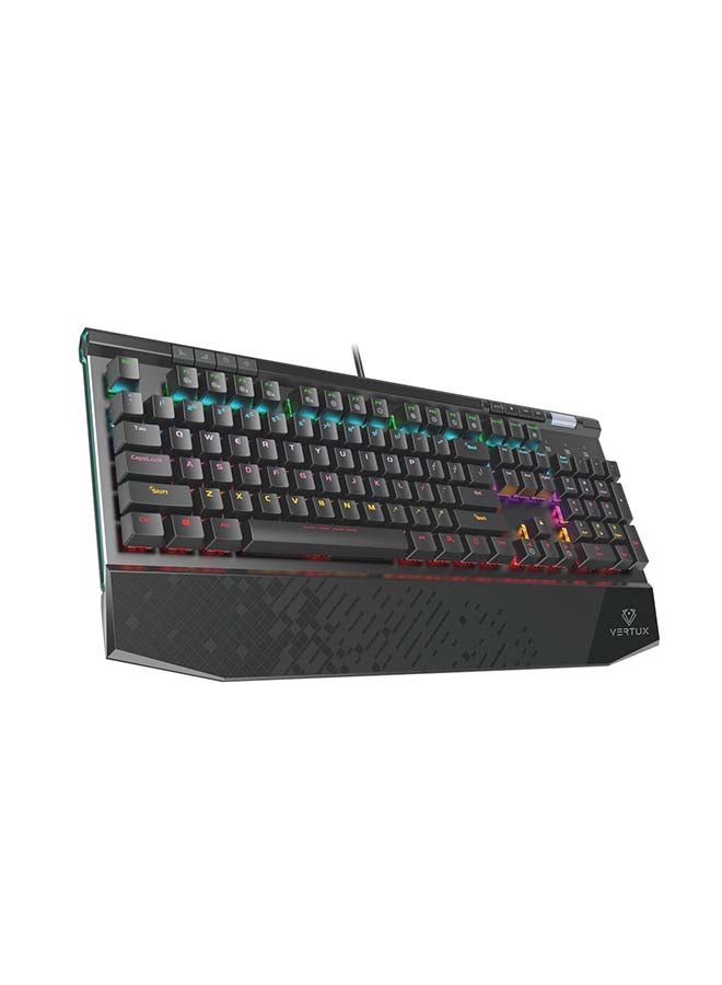 Tungsten Hyper Action Mechanical Gaming Keyboard MX Cherry Black with Volume Scroller- wired