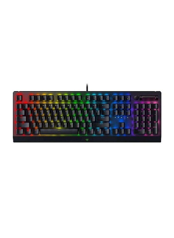 BlackWidow V3 Gaming Keyboard - Tactile, Green Mechanical Switches, Chroma RGB Lighting, Programmable Macro Functionality - Black