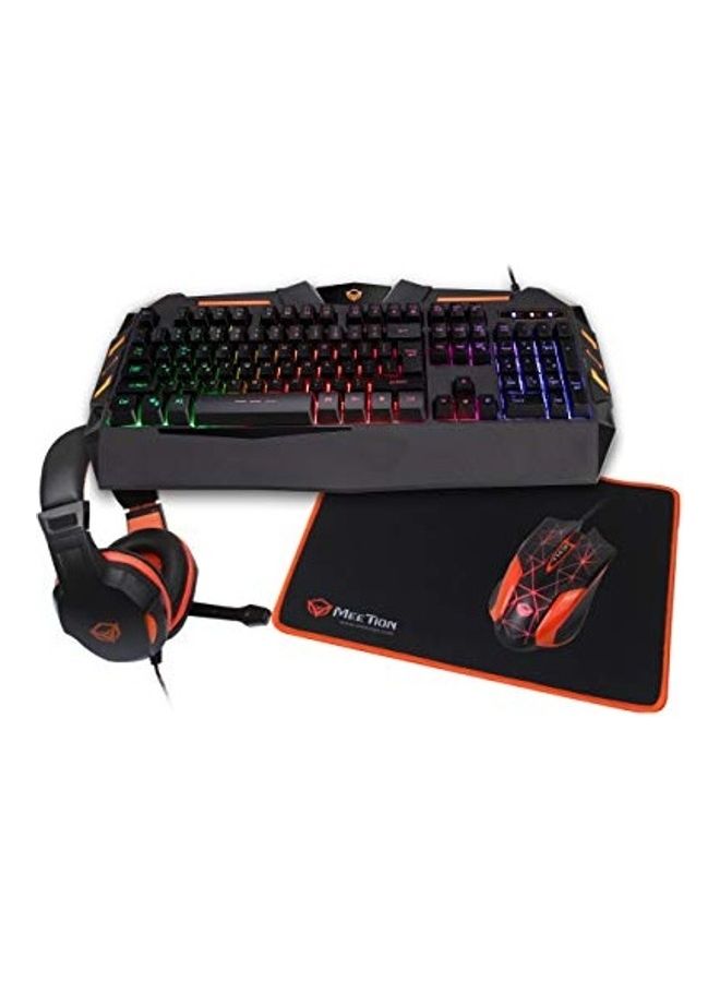 Gaming Keyboard And Mouse Add With Gaming Headset - wired