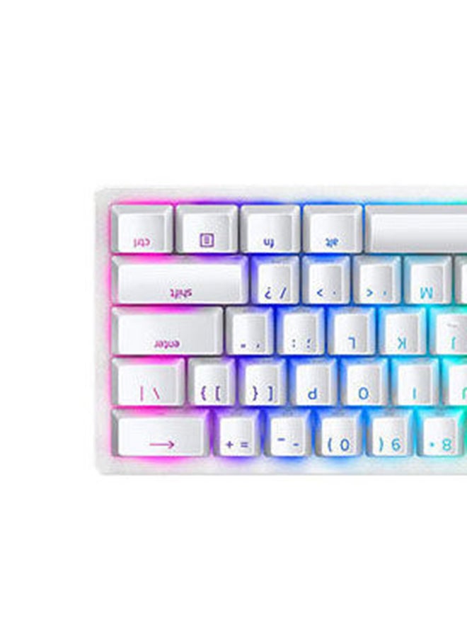 Huntsman Mini 60% Gaming Keyboard: Fast Keyboard Switches, Linear Optical Switches, Chroma RGB Lighting, PBT Keycaps, Onboard Memory Snap Tap - White