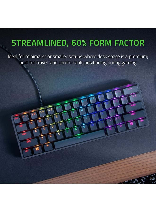 Huntsman Mini 60% Gaming Keyboard with Linear Optical Switch - US - Black